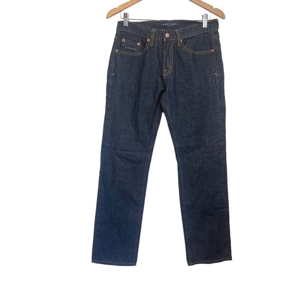 US Polo Association Men's Mid Rise Blue Denim Jeans Size 30x32"